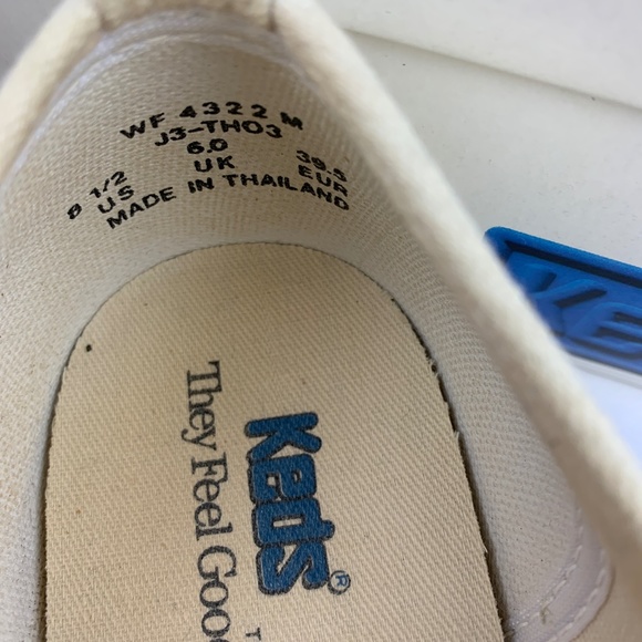 Keds Women Gillian White Ribbed Slip On Sneakers 8 1/2M with Original Box - Picture 3 of 5